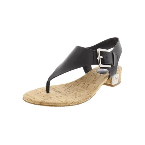 michael kors womens london leather t-strap thong sandals|Michael Kors sandals women.